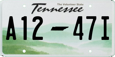TN license plate A1247I