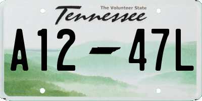 TN license plate A1247L