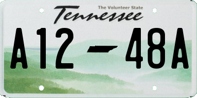 TN license plate A1248A