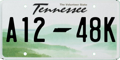 TN license plate A1248K