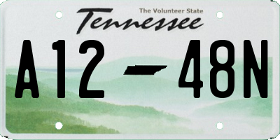 TN license plate A1248N