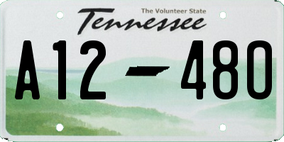 TN license plate A1248O