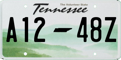 TN license plate A1248Z