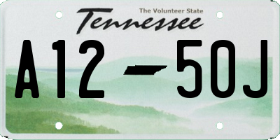 TN license plate A1250J