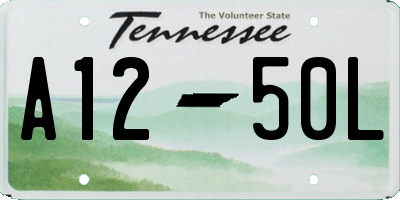 TN license plate A1250L