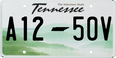 TN license plate A1250V