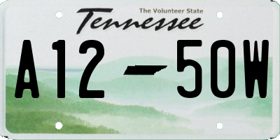 TN license plate A1250W