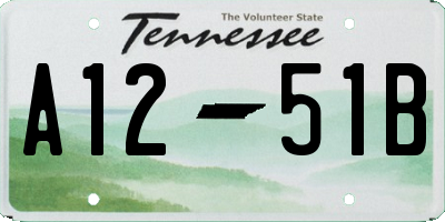 TN license plate A1251B