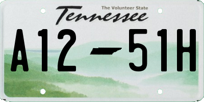 TN license plate A1251H