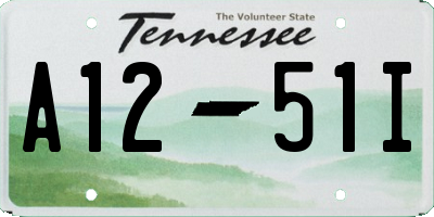 TN license plate A1251I