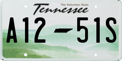 TN license plate A1251S