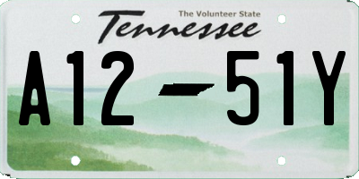 TN license plate A1251Y