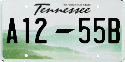 TN license plate A1255B