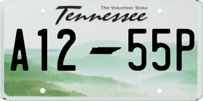TN license plate A1255P