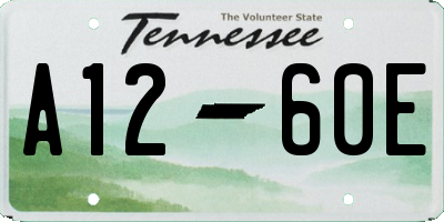TN license plate A1260E