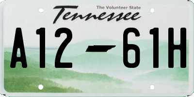 TN license plate A1261H