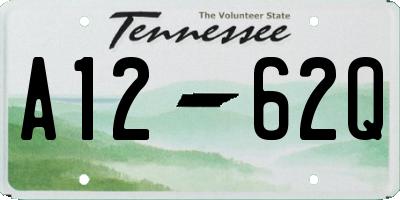 TN license plate A1262Q