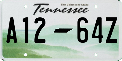 TN license plate A1264Z