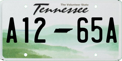 TN license plate A1265A