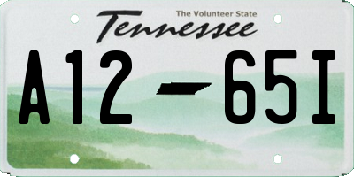 TN license plate A1265I