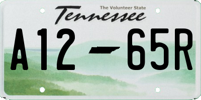 TN license plate A1265R