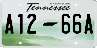 TN license plate A1266A