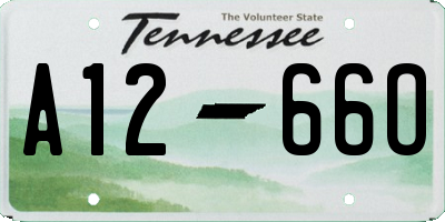 TN license plate A1266O