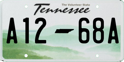 TN license plate A1268A