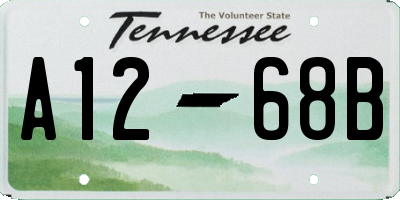 TN license plate A1268B
