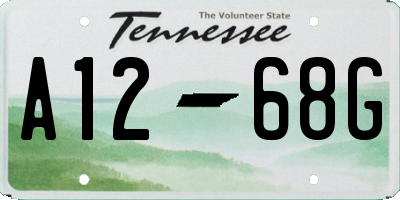 TN license plate A1268G