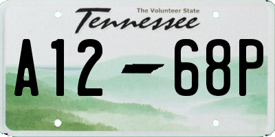 TN license plate A1268P