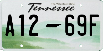 TN license plate A1269F