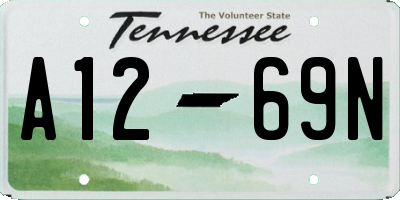 TN license plate A1269N