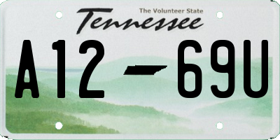 TN license plate A1269U