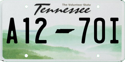 TN license plate A1270I