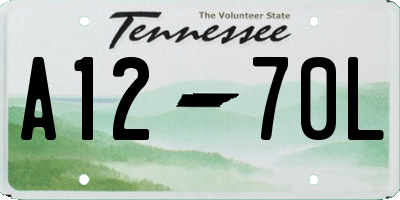 TN license plate A1270L