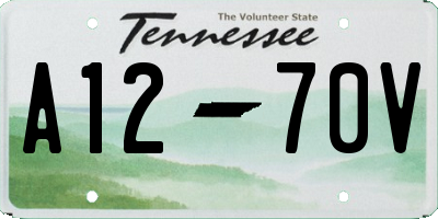 TN license plate A1270V
