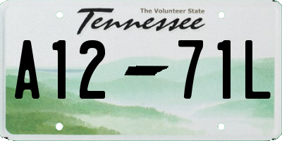 TN license plate A1271L