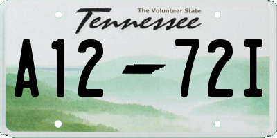 TN license plate A1272I
