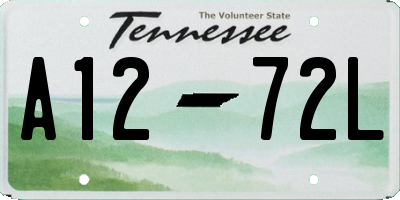 TN license plate A1272L