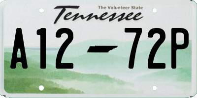 TN license plate A1272P