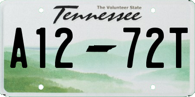 TN license plate A1272T