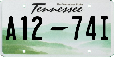 TN license plate A1274I