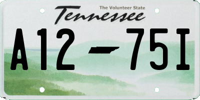 TN license plate A1275I