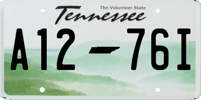 TN license plate A1276I