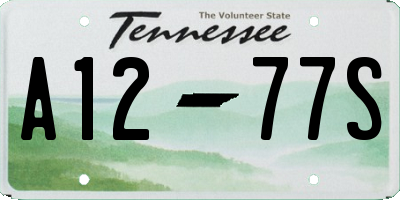 TN license plate A1277S