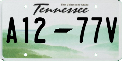TN license plate A1277V
