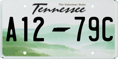 TN license plate A1279C