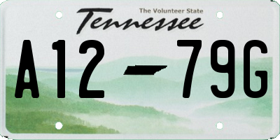 TN license plate A1279G