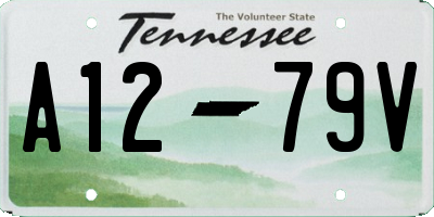 TN license plate A1279V